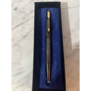 Parker 75 Cisele Sterling Silver Ballpoint Pen With Box Tested Working